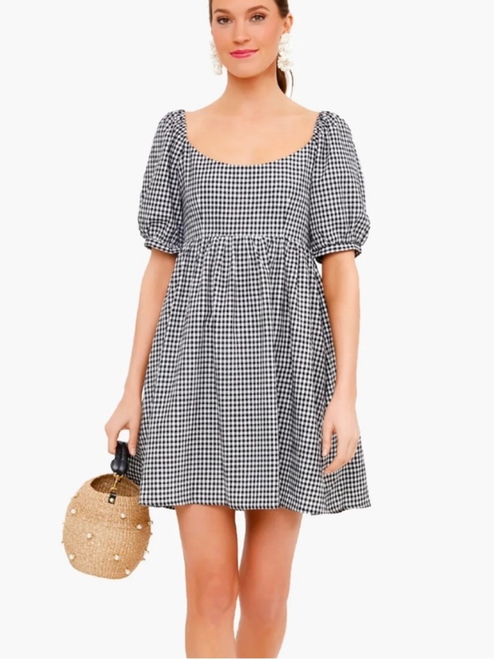 Tuckernuck Pomander Place Abigail Black & White Gingham Dress